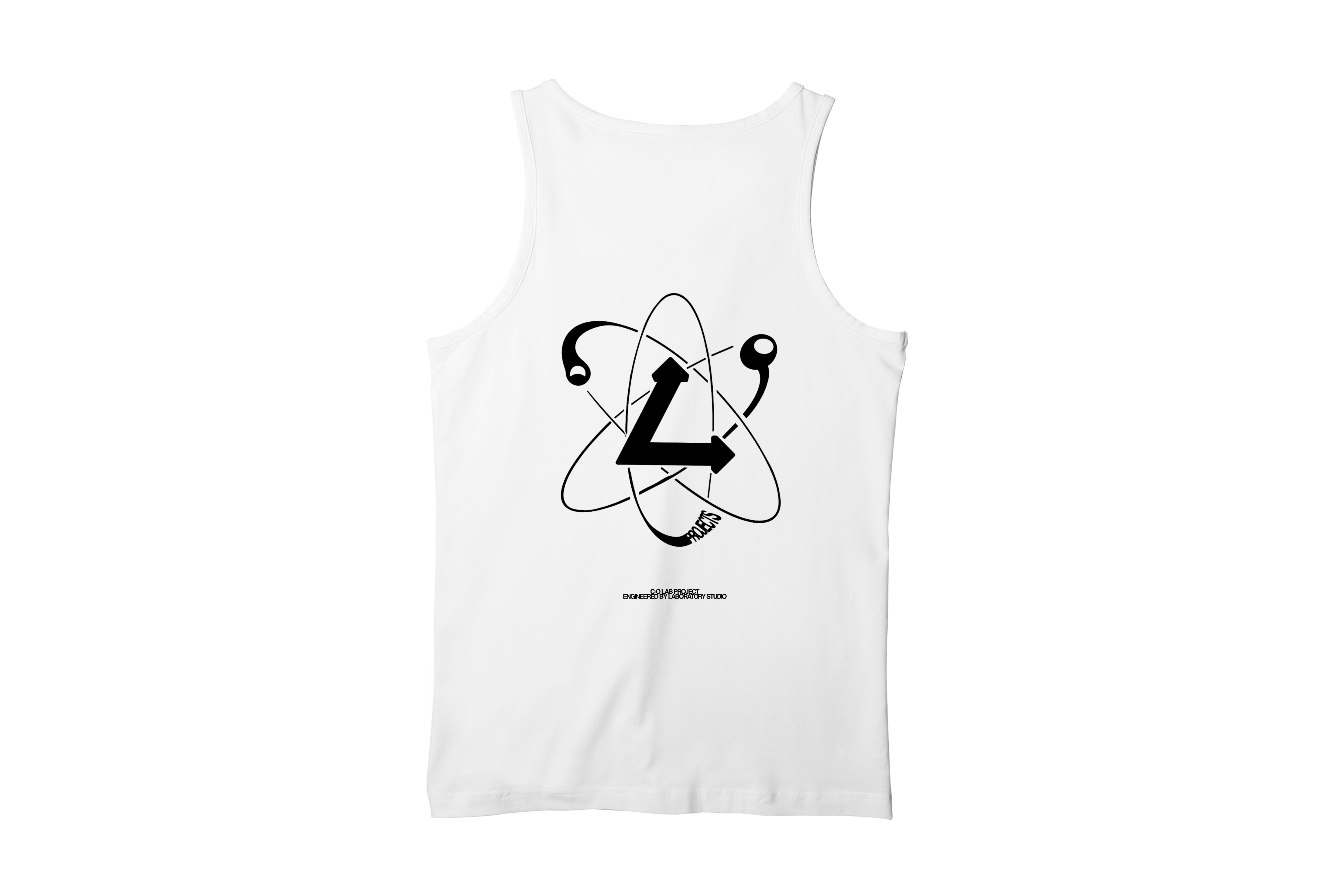 Débardeur blanc en coton BLACK GENESIS 2024 — LABORATORY STUDIO
